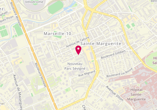 Plan de SAAL Marie Claude, 16 Avenue de Provence, 13009 Marseille