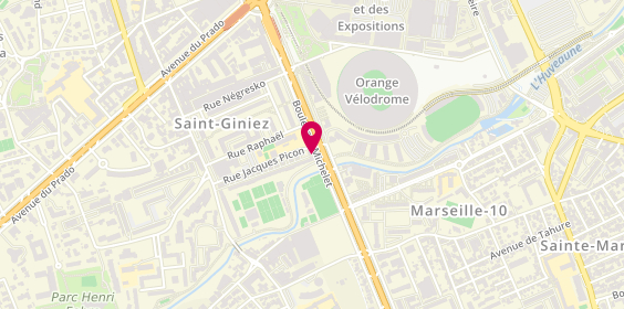 Plan de HARMAND Anaïs, 82 Boulevard Michelet Bt A1, 13008 Marseille
