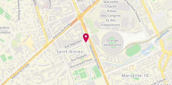 Plan de CARCASSIN Alexis, 44 Boulevard Michelet, 13008 Marseille