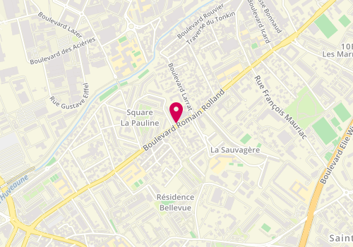 Plan de ROINJARD Sandrine, 258 Boulevard Romain Rolland, 13009 Marseille