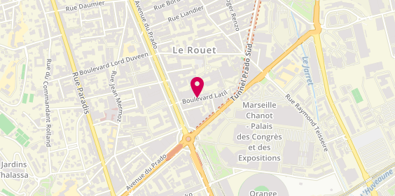 Plan de FOUCHER Adrien, 4 Boulevard Latil, 13008 Marseille