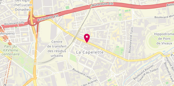 Plan de PIERI Laure, 126 Avenue de la Capelette, 13010 Marseille