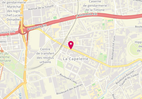 Plan de BERNARD Magali, 120 Avenue de la Capelette, 13010 Marseille
