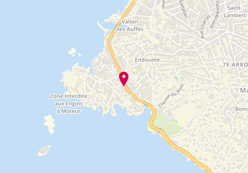 Plan de DABROWSKI Florence, 150 Promenade Corniche Kennedy, 13007 Marseille