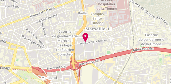 Plan de USSEGLIO Marie, 23 Avenue de la Timone, 13010 Marseille