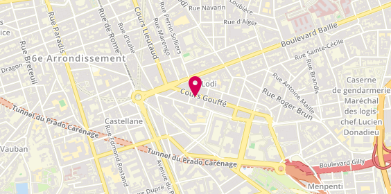Plan de LEVY-BERREBY Patricia, 28 Cours Gouffe, 13006 Marseille