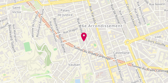 Plan de NOUASRIA Sonia, 200 Rue Breteuil, 13006 Marseille