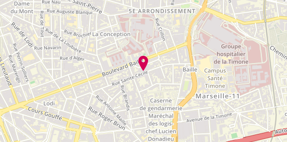 Plan de LEBRUN Karine, 105 Rue Sainte Cécile, 13005 Marseille