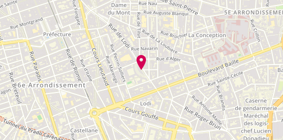 Plan de PERDICHIZZI Thomas, 84 Rue de Lodi, 13006 Marseille