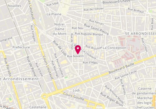 Plan de GIANESELLO Stéphanie, 55 Rue des Bons Enfants, 13006 Marseille