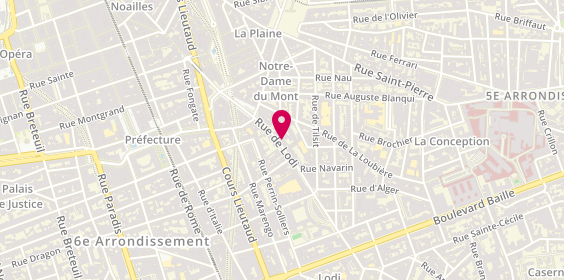 Plan de MAUVE Christine, 29 Rue de Lodi, 13006 Marseille