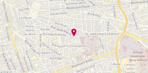 Plan de PAOLI Laure, 104 Rue Saint Pierre, 13005 Marseille