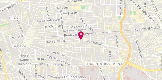 Plan de CAZES Patrice, 2 Rue Briffaut, 13005 Marseille