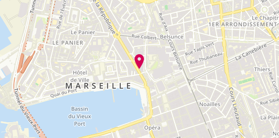 Plan de HAZERA Chantal, 14 Rue de la Republique, 13001 Marseille