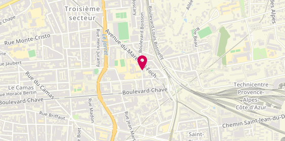 Plan de CARBONE Géraldine, 141 Boulevard Boisson, 13004 Marseille