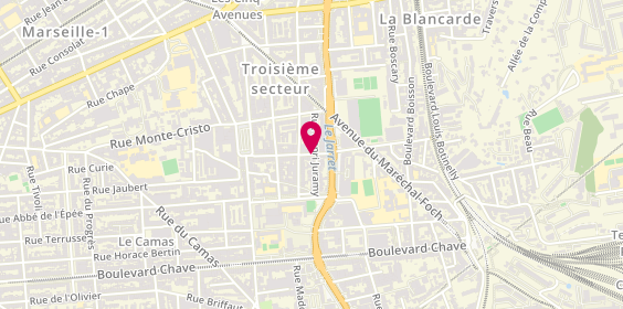 Plan de BOURIOT Marjorie, 46 Rue Granoux, 13004 Marseille