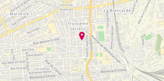 Plan de NOËL Emmanuelle, 10 Rue du Bosquet, 13004 Marseille