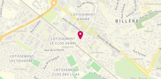 Plan de LADOUSSE Gaëlle, 10 Rue de la Plaine, 64140 Billère