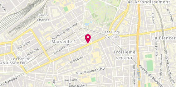Plan de FLORES Marie Claude, 189 Boulevard de la Liberation, 13001 Marseille