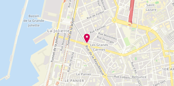 Plan de TURETTA Maxime, 84 Rue de la Republique, 13002 Marseille