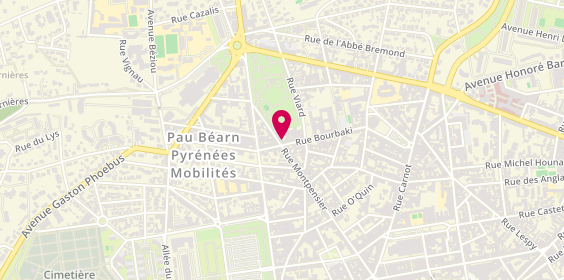 Plan de POMART Céline, 60 Rue Montpensier, 64000 Pau