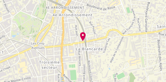 Plan de BENTO Brigitte, 115 Boulevard de la Blancarde, 13004 Marseille