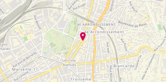 Plan de ABOUR Adila, 74 Avenue des Chartreux, 13004 Marseille