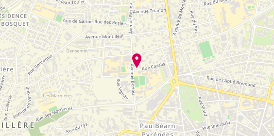Plan de NICOLAS Carine, 16 Rue Cazalis, 64000 Pau