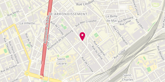 Plan de MURY Carole, 164 Boulevard National, 13003 Marseille