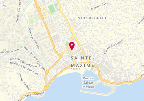 Plan de SAINT YVES Caroline, 33 Avenue Jean Jaurès, 83120 Sainte-Maxime