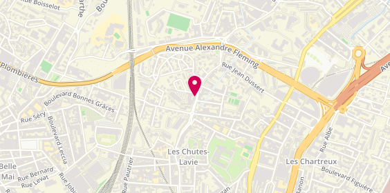 Plan de SERVAT Yves, 23 Avenue des Chutes Lavie, 13004 Marseille