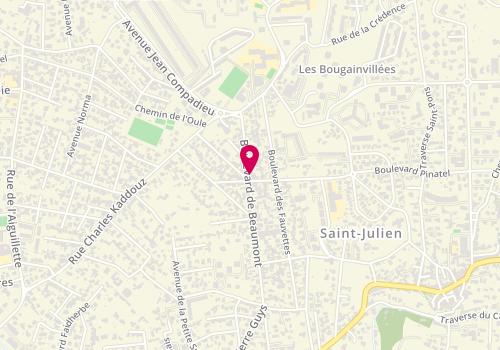 Plan de VIGNES Aurore, 110 Boulevard de Beaumont, 13012 Marseille