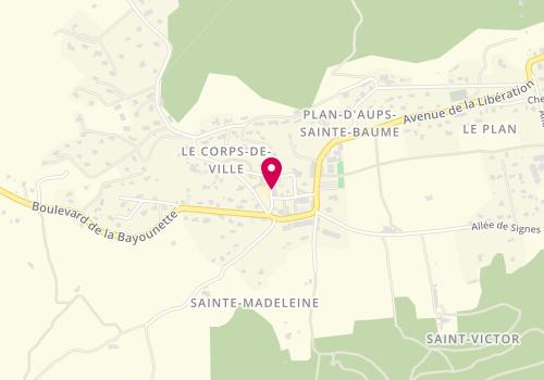 Plan de ARVEUX Céline, 16 Rue des Ecoles, 83640 Plan-d'Aups-Sainte-Baume