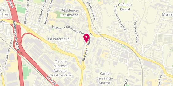 Plan de ELFKIR Samir, 487 Rue Jean Queillau, 13014 Marseille