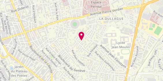 Plan de BOURIAMES Laurianne, 5 Rue des Maronniers, 34500 Béziers
