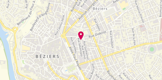 Plan de ACKER Nicolas, 1 Rue Berlioz, 34500 Béziers
