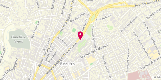 Plan de RIMBAULT Mathilde, 124 Avenue Georges Clemenceau, 34500 Béziers