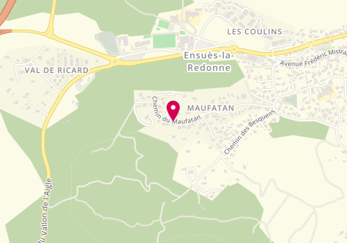 Plan de GARREAU DE LOUBRESSE Fabienne, 537 Chemin du Maufatan, 13820 Ensuès-la-Redonne