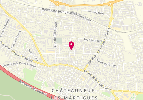 Plan de FRANCESCHI VANWINGHE MARIANNE, 5 Place Carsalade, 13220 Châteauneuf-les-Martigues