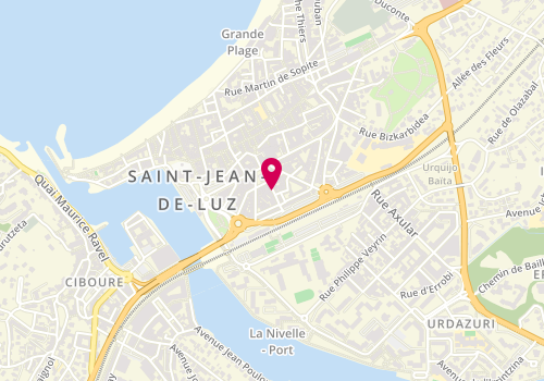 Plan de ROBART Christine, 8 Rue Augustin Chaho, 64500 Saint-Jean-de-Luz