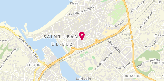 Plan de LACOUR Lauriane, 8 Rue Augustin Chaho, 64500 Saint-Jean-de-Luz