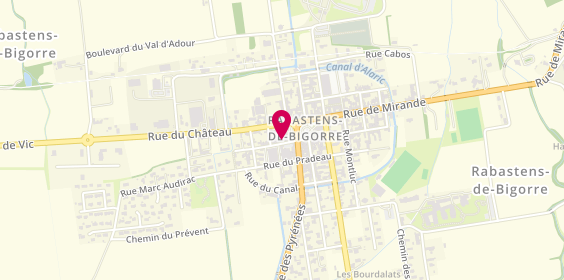 Plan de RIGAUX Caroline, 4 Rue Montaut, 65140 Rabastens-de-Bigorre