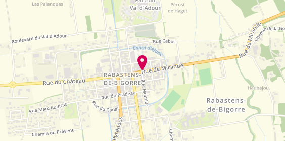 Plan de DARROUZES Catherine, 11 Rue de Mirande, 65140 Rabastens-de-Bigorre