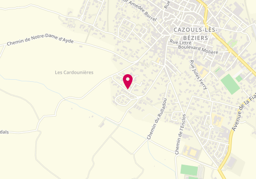 Plan de FLORES Isabelle, 7 Chemin des Pins d'Urbain, 34370 Cazouls-lès-Béziers