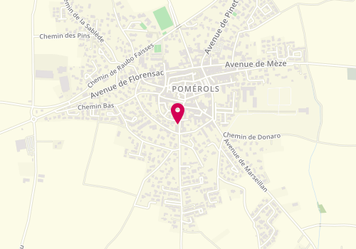 Plan de MILLET Emmanuelle, 18 Avenue d'Agde, 34810 Pomérols