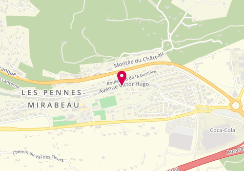 Plan de MEPPI Chantal, 58 Avenue Victor Hugo, 13170 Les Pennes-Mirabeau