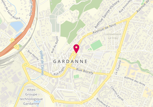 Plan de MONTI Anne-Laure, 42 Cours de la Republique, 13120 Gardanne