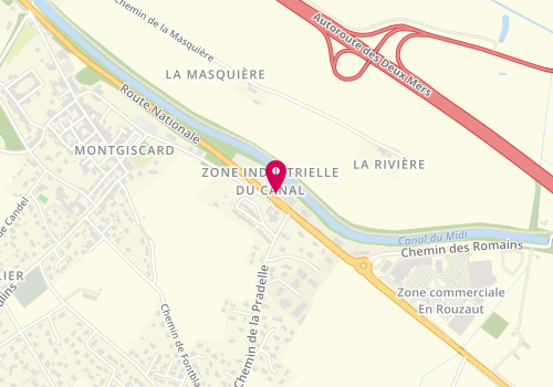Plan de PRIEUX Caroline, 6 Route Route Nationale 113 Zone Industrielle du Canal, 31450 Montgiscard