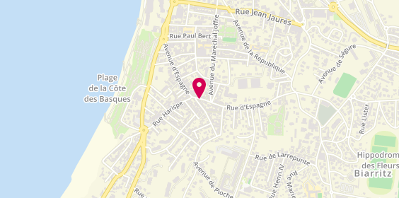 Plan de ARNONE Marjorie, 54 Rue d'Espagne, 64200 Biarritz