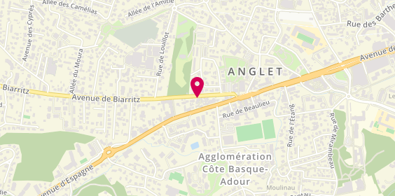 Plan de LOUSTAU Félicité, 23 Avenue de Biarritz, 64600 Anglet